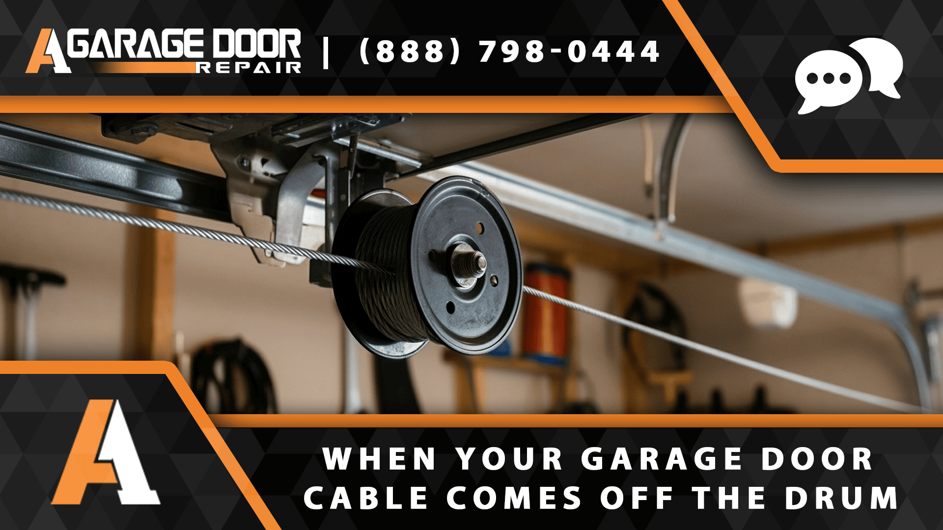 garage door cable comes off the drum
