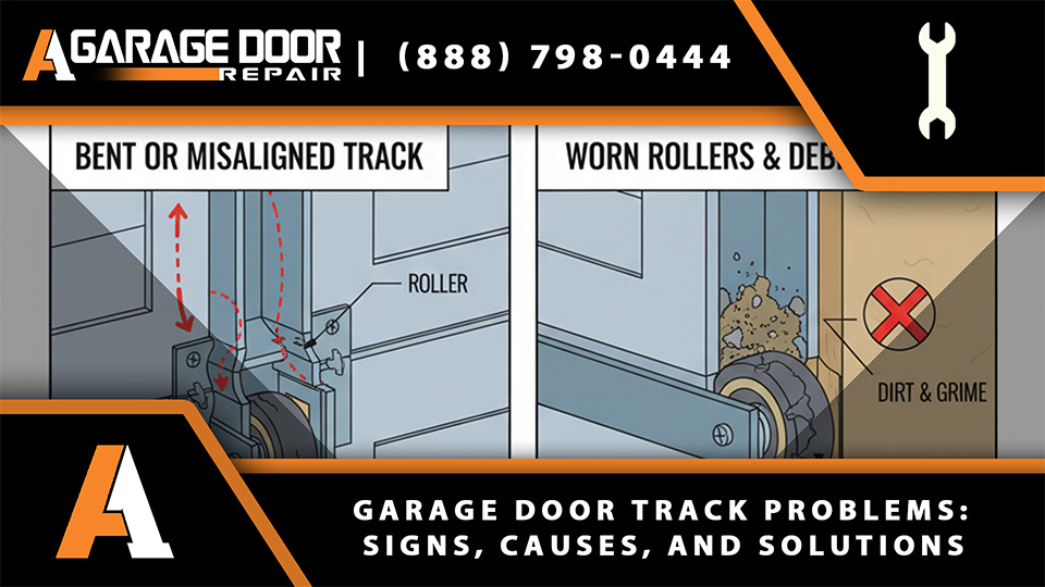 Garage Door Track Problems Signs, Causes, and Solutions